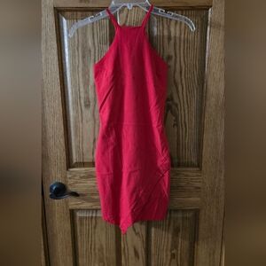 Charlotte Russe Vibrant Red Asymmetrical Dress